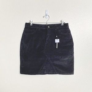 🌿 Noisy May | NWT Black Corduroy Mini Skirt